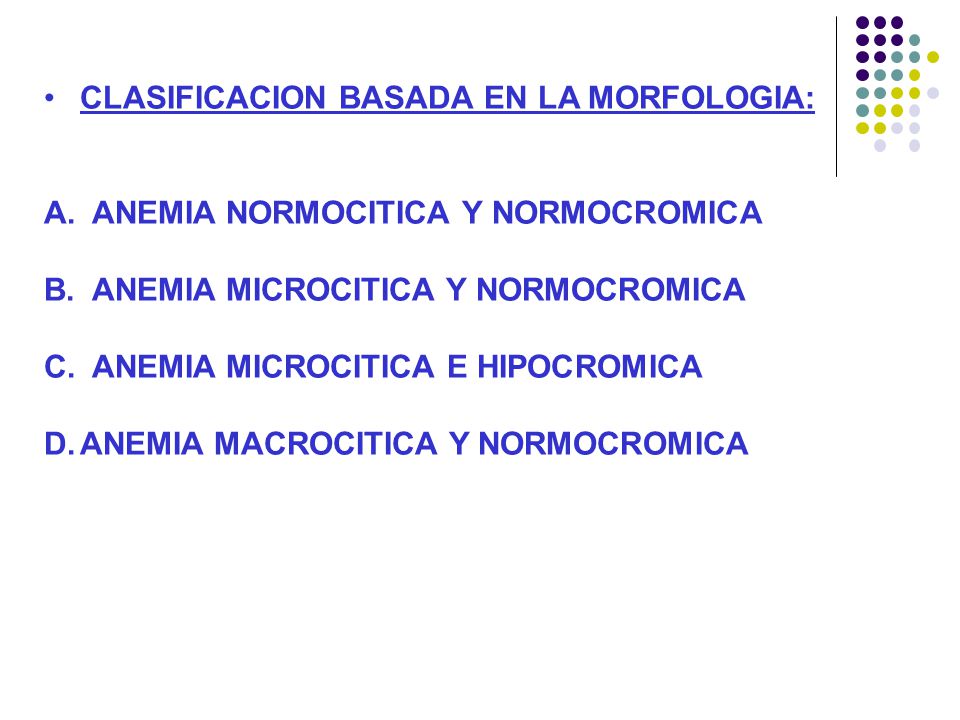 anemia normocitica normocromica pediatria